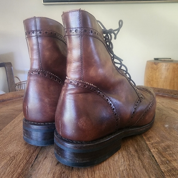 Thursday Boot Co Leather Wingtip Boots Mens Size 9 - Picture 2 of 13